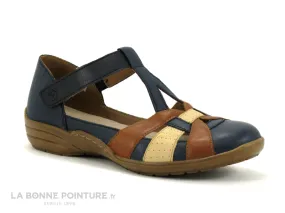 Achat chaussures Remonte Femme Chaussure aérée, vente Remonte R7601-14 Marine - Sandale bout ferme - Femme