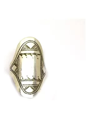 Bague Touareg longue navette, Bijoucolor - Argent