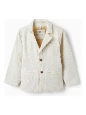 Blazer à Rayures pour Garçon  LETS PARTY - Beige clair