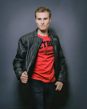 Blouson motard noir