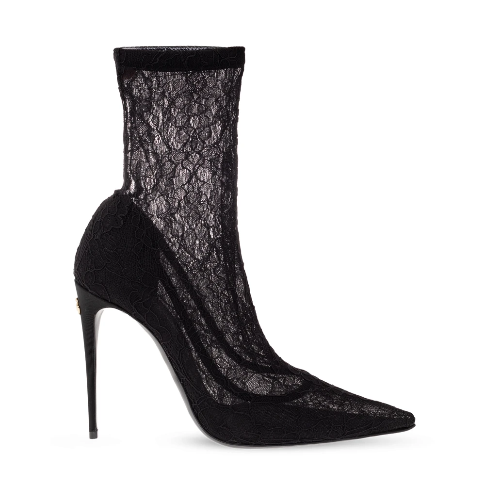 Bottines à talons avec lacets