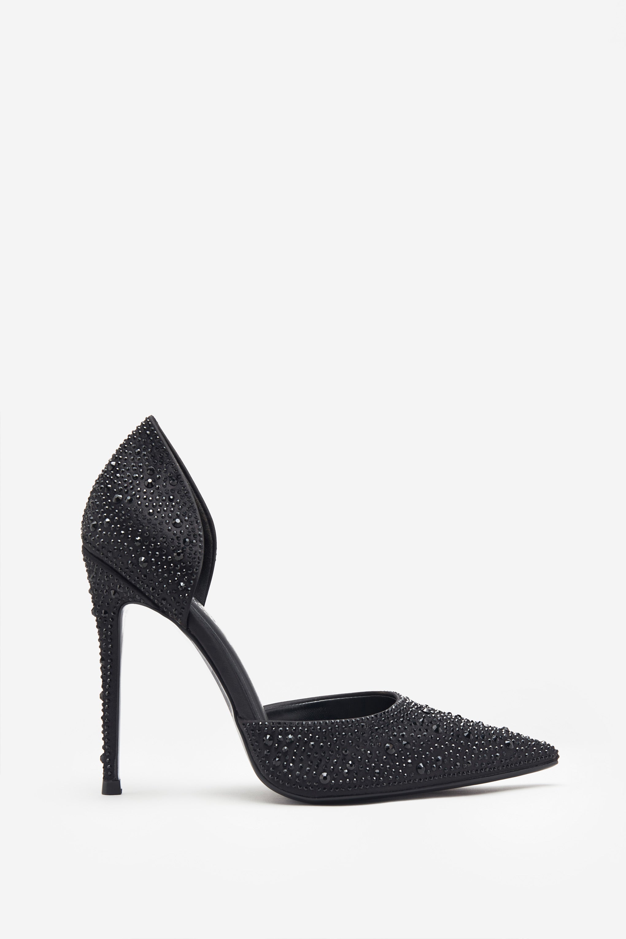 Catcher | Escarpins pointus noirs à strass