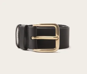 Ceinture 35mm en cuir noir