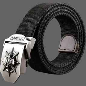 Ceinture en toile Crane noire
