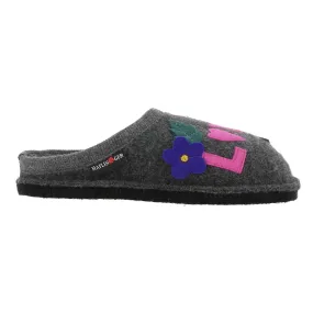 Chaussons Haflinger flair love peace gris
