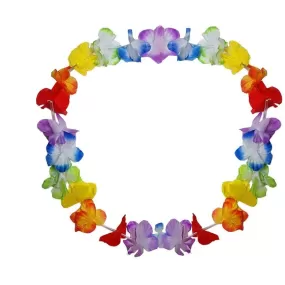 Collier Tahiti Hawaï en forme de fleur aux Différentes Couleurs