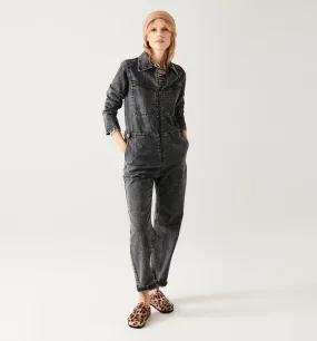 Combinaison-pantalon en jean - Jean noir
