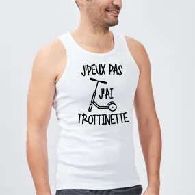 Débardeur Homme J'peux pas j'ai trottinette