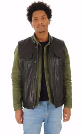 Gilet Biker Hot Road Cuir Daytona 73 - La Canadienne - Gilets Cuir Noir