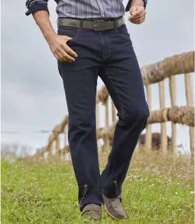 Jean Denim Stretch Bleu Foncé 