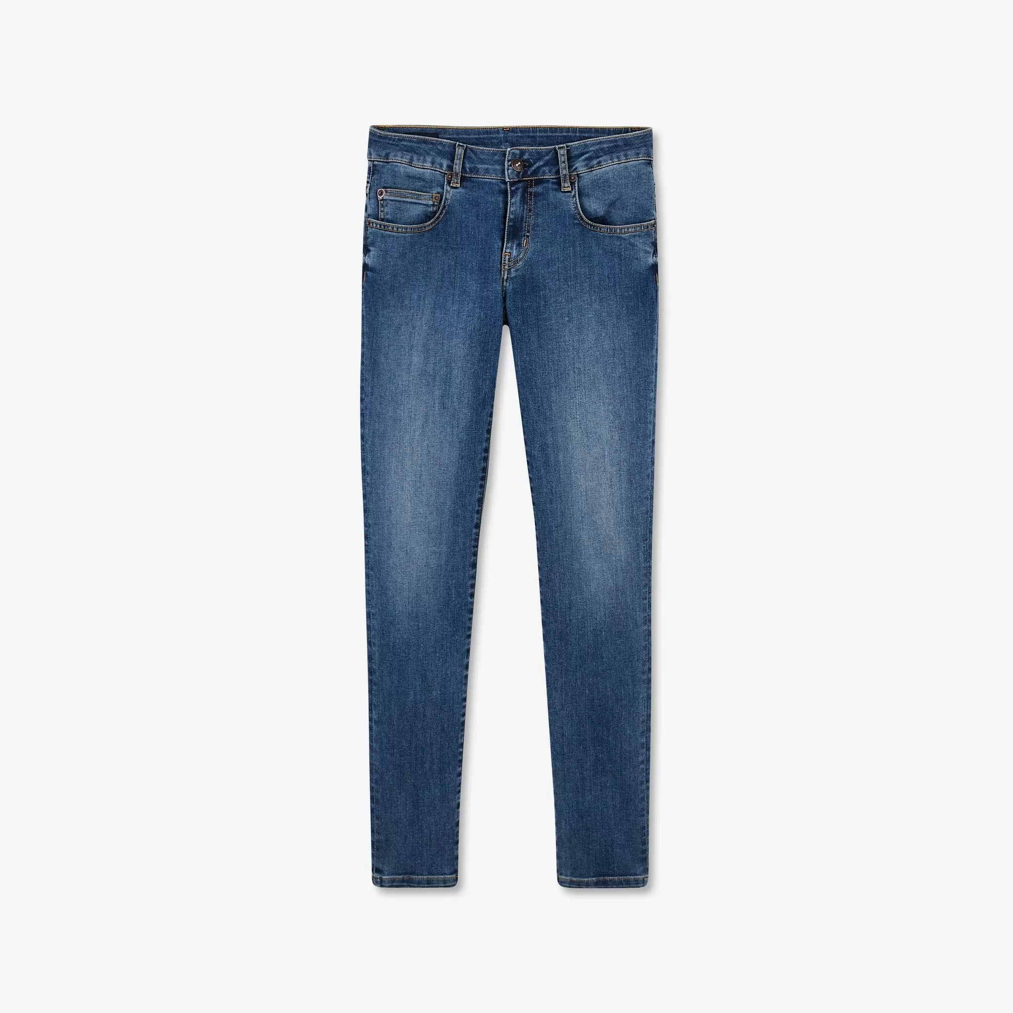 Jean slim bleu délavé