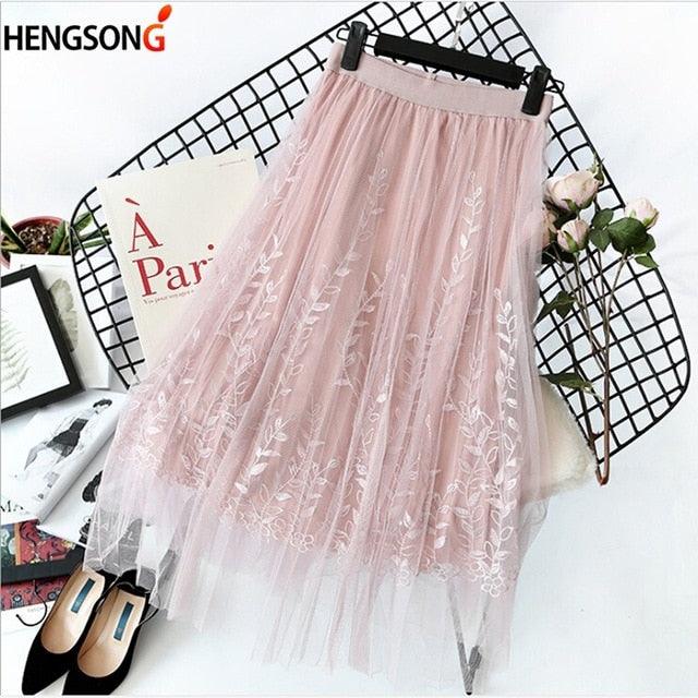 Jupe Longue Bohème <br/>Tulle et Dentelle