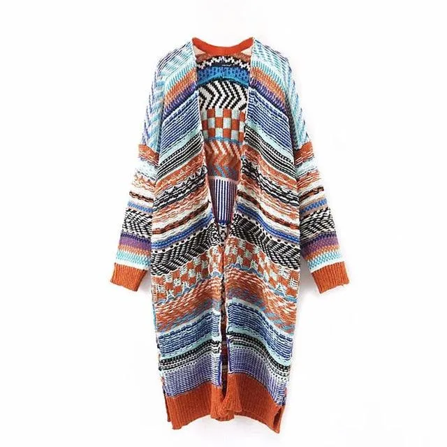 Kimono Tricot en Cotton Style Hippie