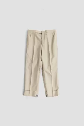 Pantalon beige coupe droite
