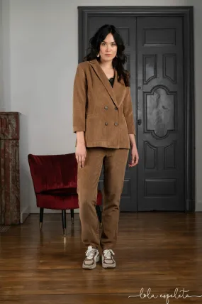 Pantalon en velours - Camel - Lola Espeleta