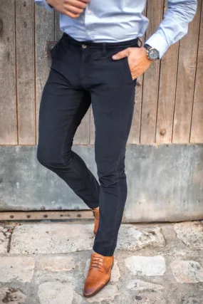 Pantalon en velours n°974 - marine - US.POLO