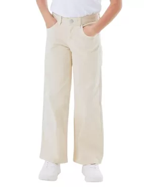 Pantalon Name It Rose Wide Beige Pour Fille