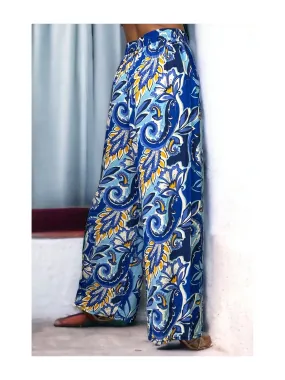 Pantalon palazzo royal imprimé
