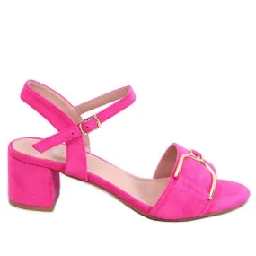 Parisy Sandales à talons fuchsia rose