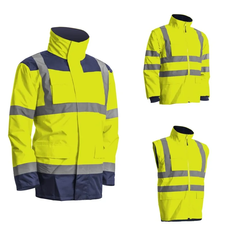 Parka 4 en 1 - Gamme vêtements haute visibilité EPI