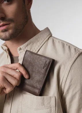 Portefeuille italien marron
