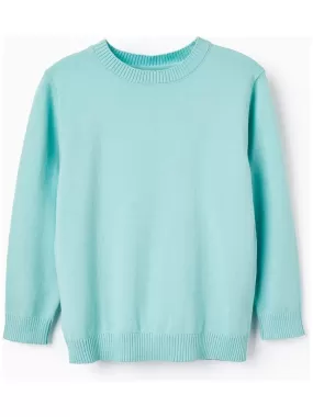 Pull en Maille pour Garçon  SPRING BEGINS - Bleu clair