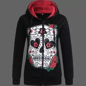 Pull tête de mort mexicaine coeur