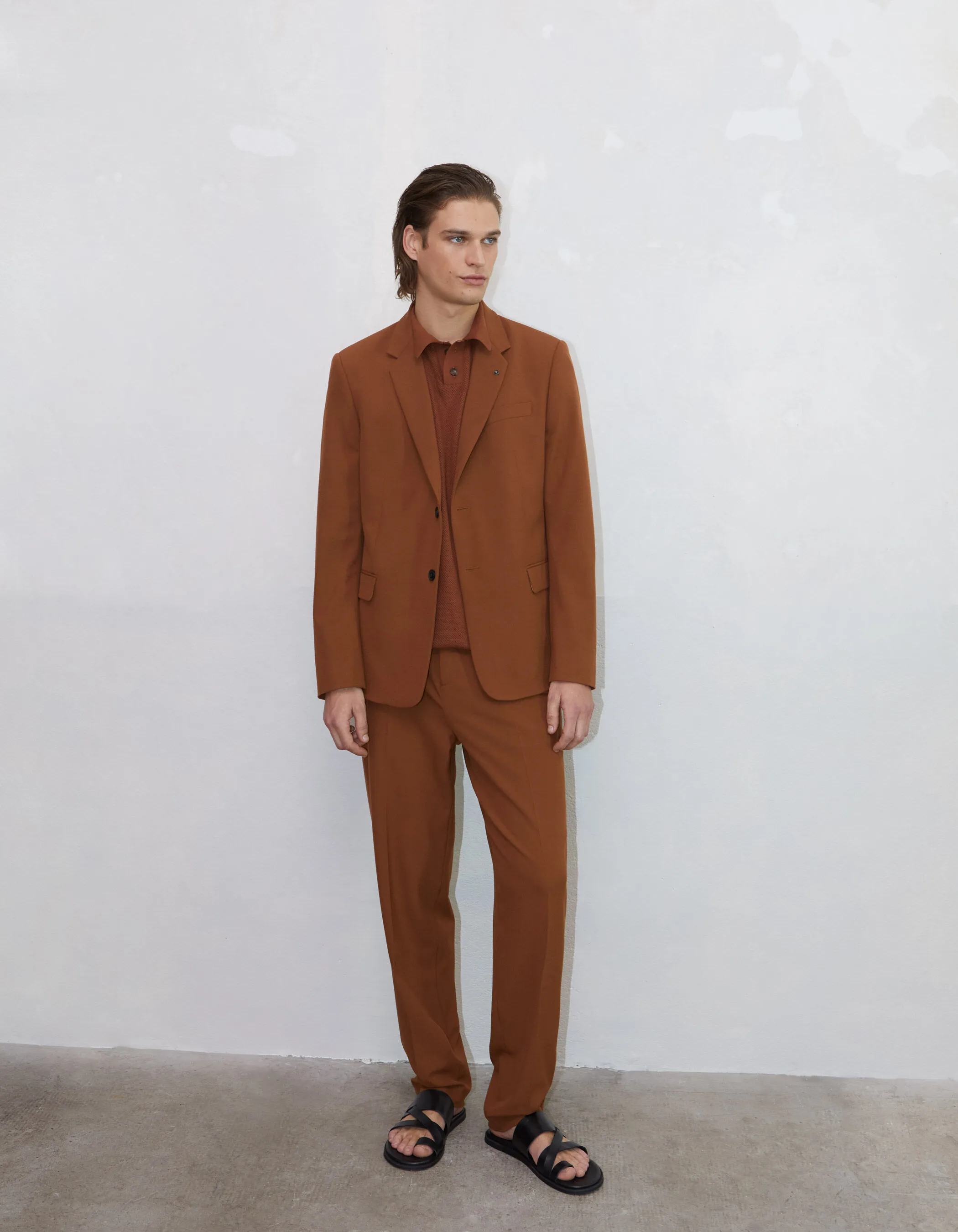 Pure Edition-Veste de costume cognac Homme