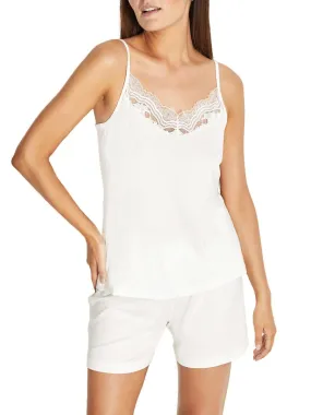 Pyjama short caraco Ludovica Mariage - Ecru