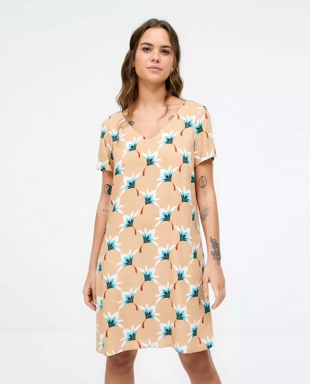 Robe ample camel Surkana