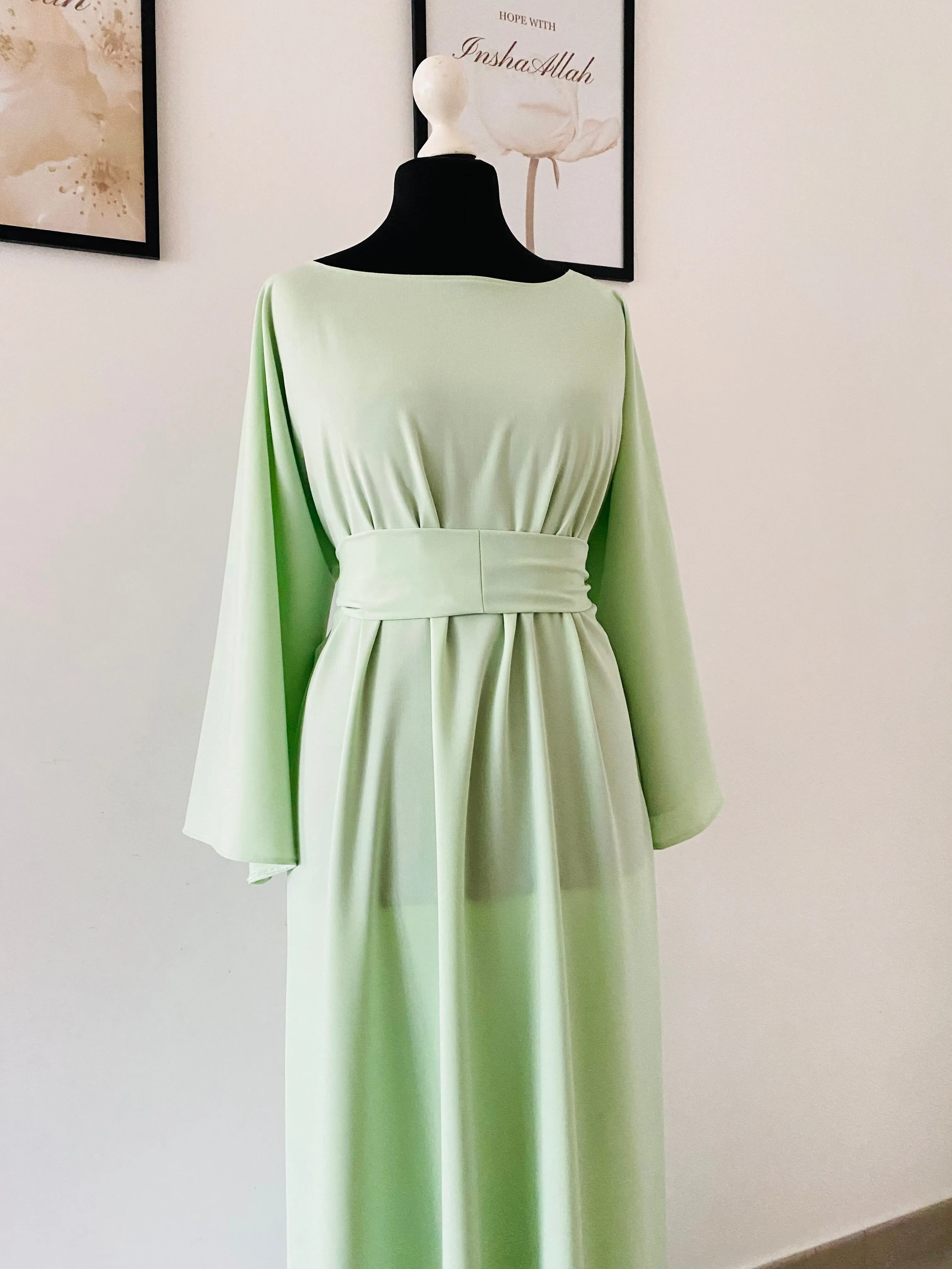 Robe ample Vert menthe