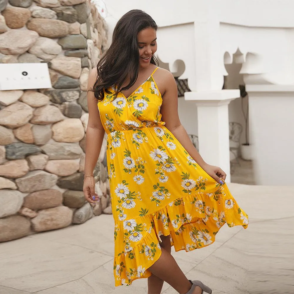 Robe Bohème Motif Paquerelle