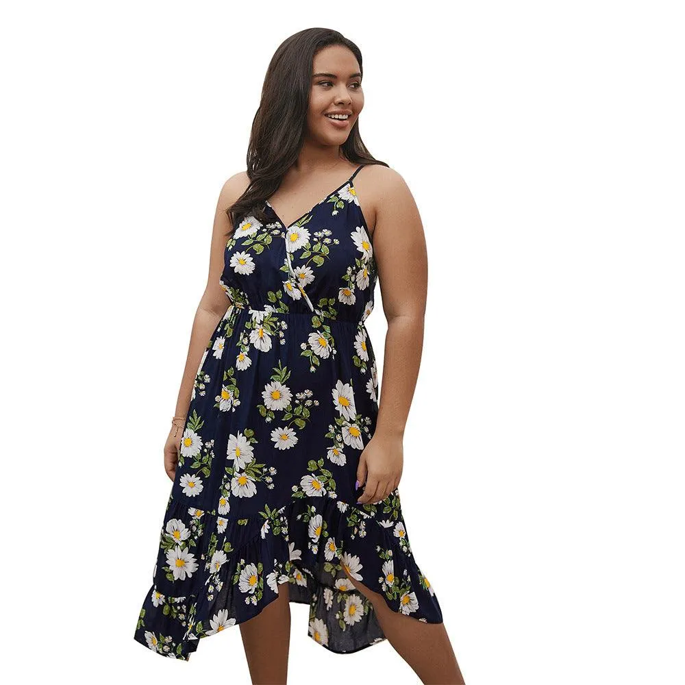 Robe Bohème Motif Paquerelle