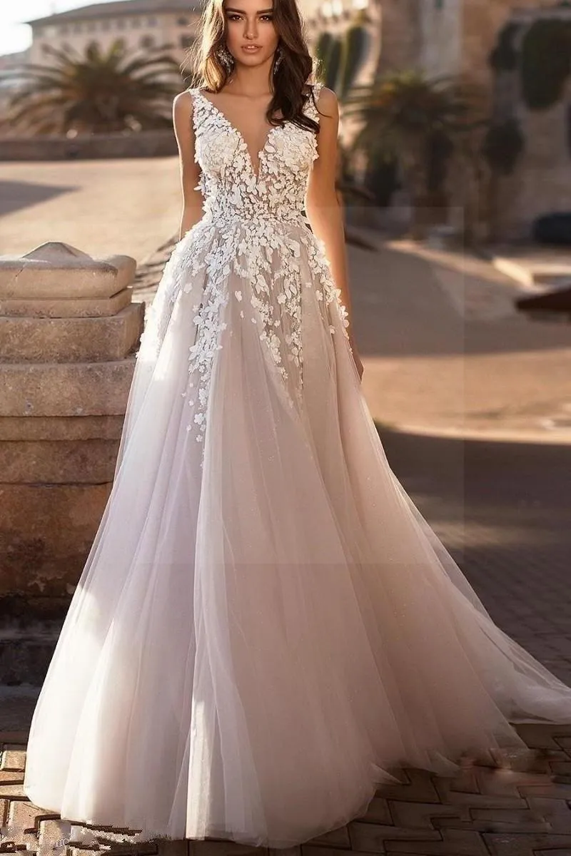 Robe de mariée bohème romantique chic