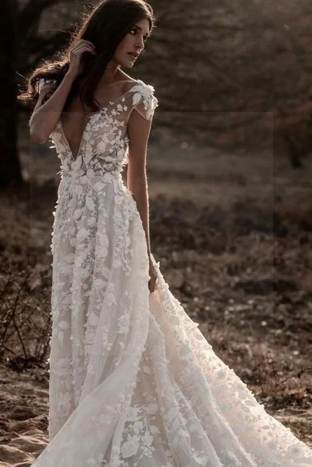 Robe de mariée esprit bohème