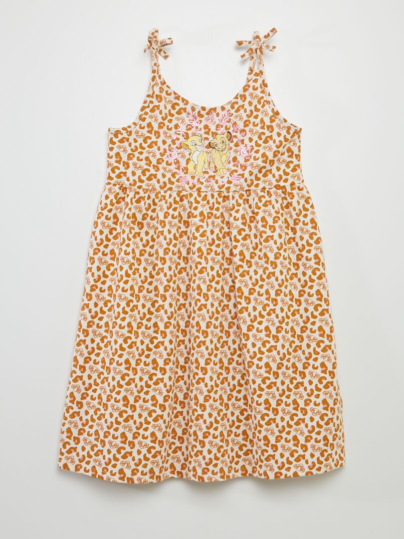 Robe en jersey à bretelles 'Disney' - Orange