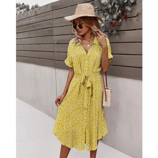 Robe Fleurie Loose