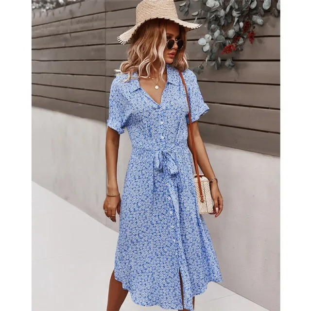 Robe Fleurie Loose