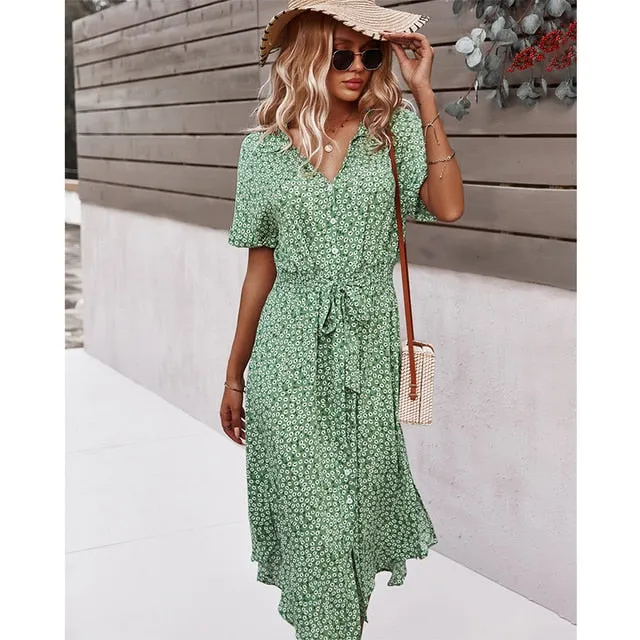 Robe Fleurie Loose