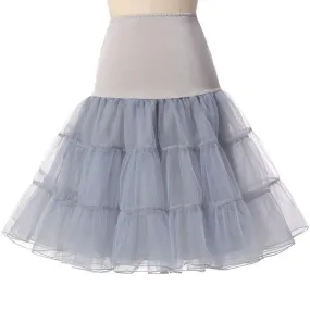 Robe Guinguette  Jupon Gris