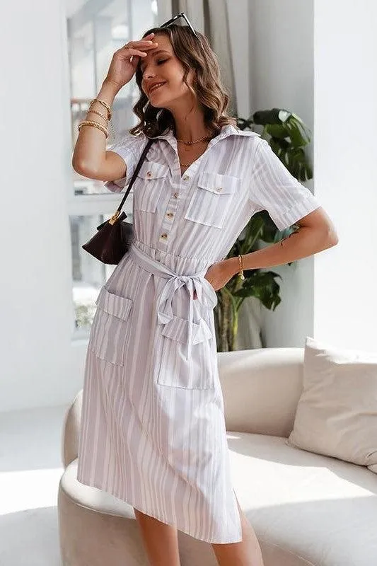Robe Longue Bohème Manches Courtes