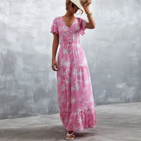 Robe Longue Champêtre Fleurie