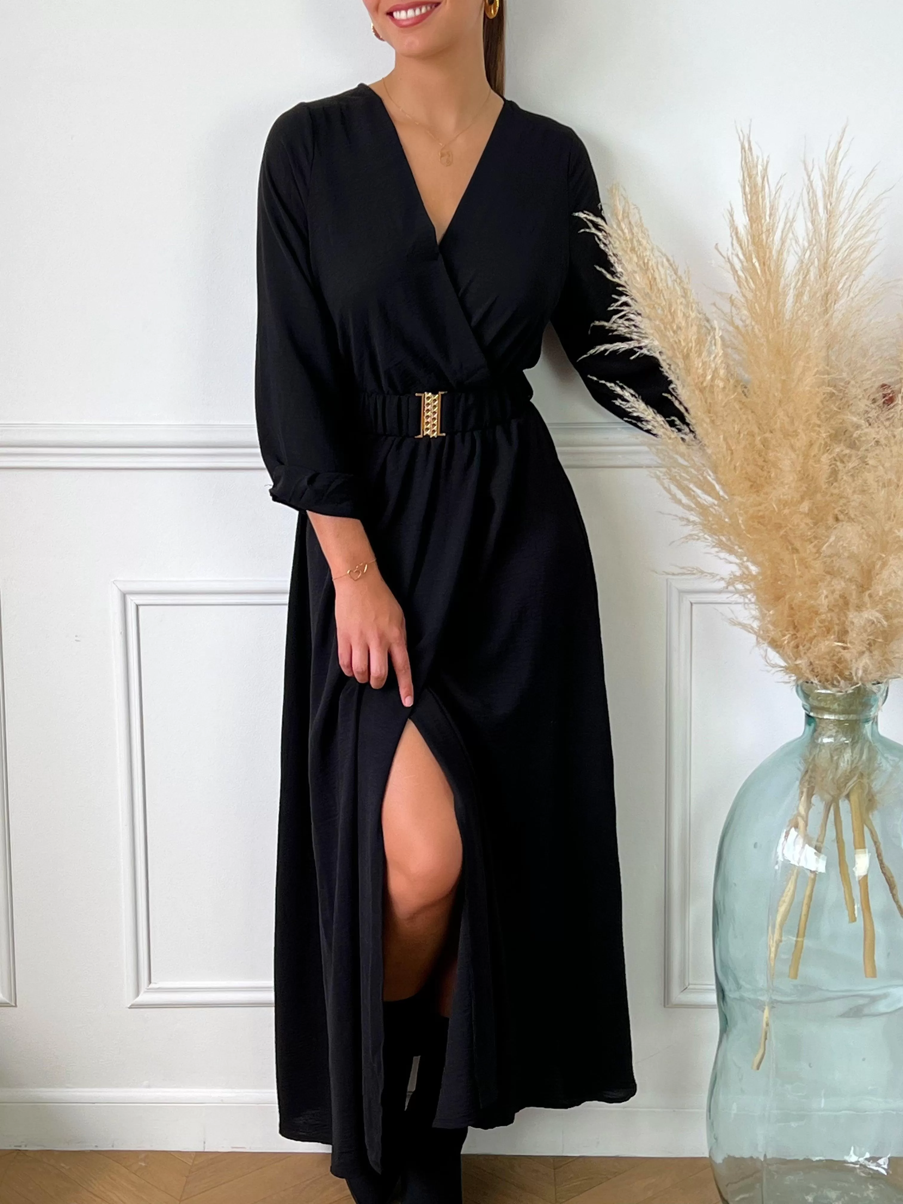 Robe longue noire : Eliya