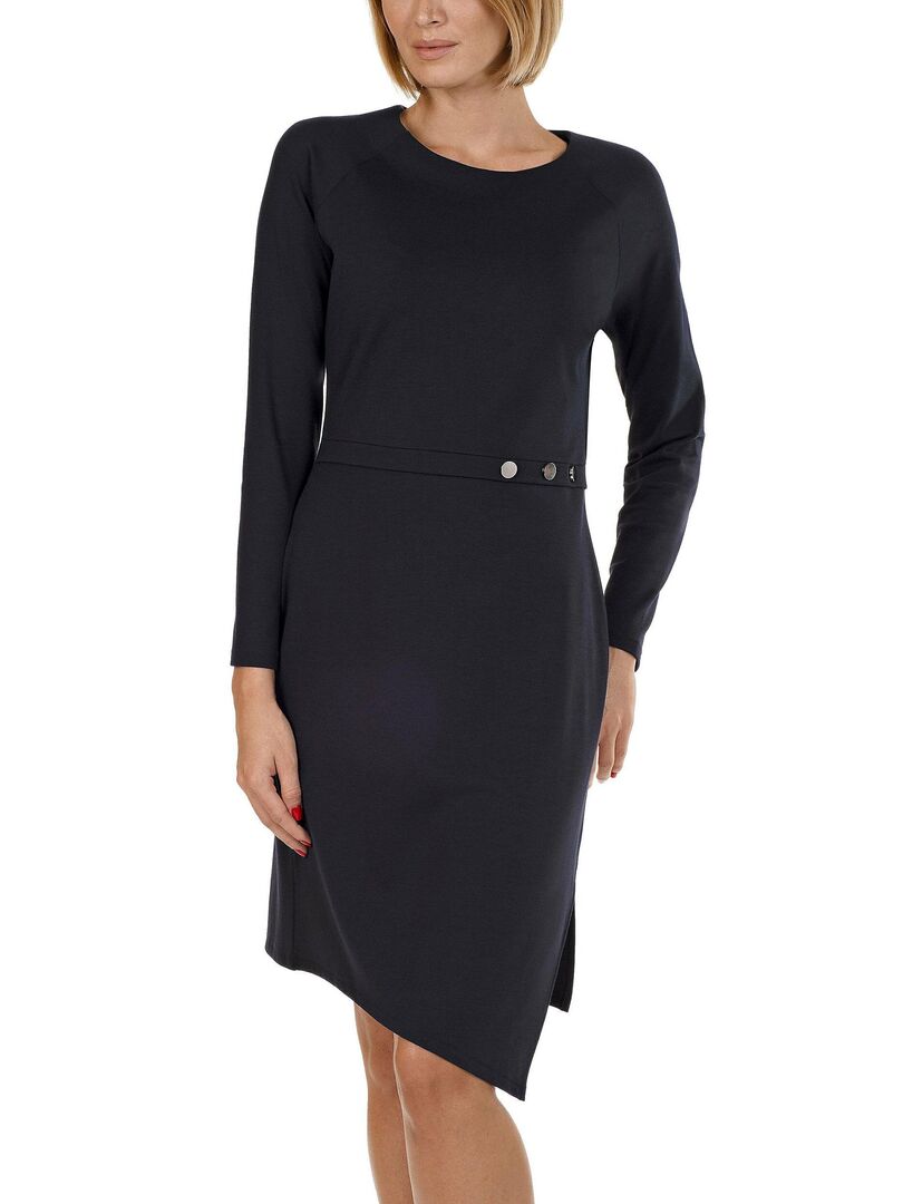 Robe manches longues Estelle noir - Noir