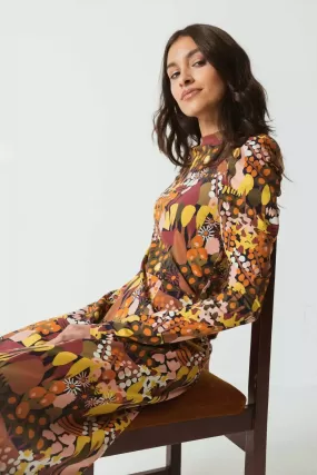 Robe mi-longue col haut SKFK Lano