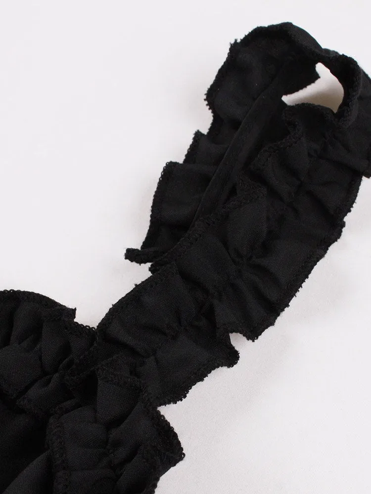 Robe Noire Bretelles - Goth Style