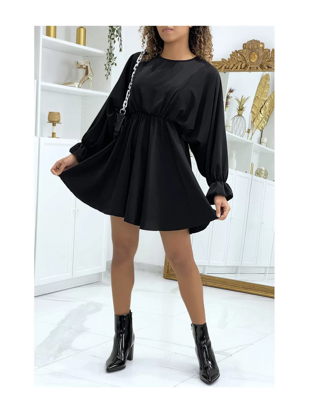 Robe patineuse noire