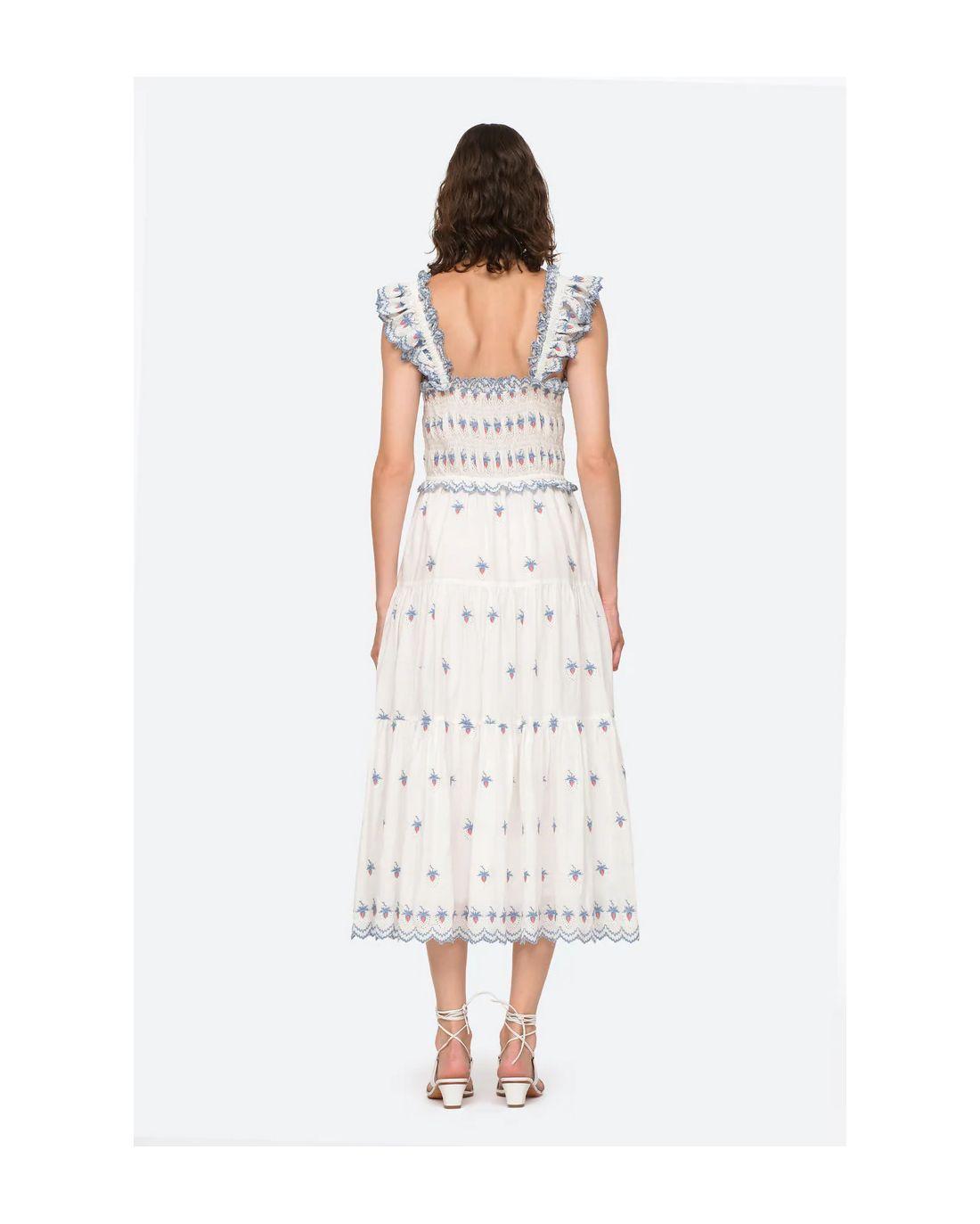 ROBE RENEE EMB STRAWBERRY CREAM - Sea New York | Chez Maman Rouen