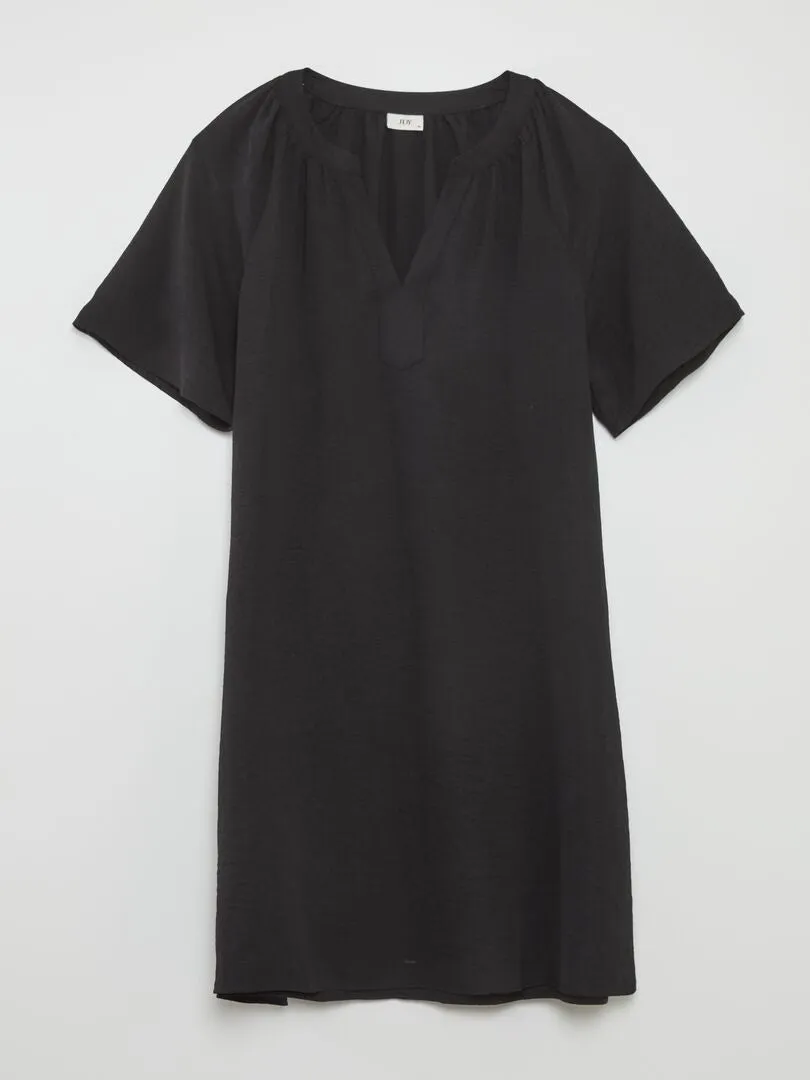 Robe 'JDY' avec ceinture à nouer - noir