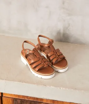 Sandale cuir cognac Isidole